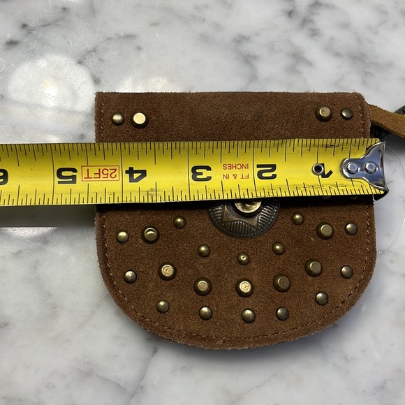 Free People Studded Clip On Wallet Leather in Color: Cognac NWT - Picture 11 of 16